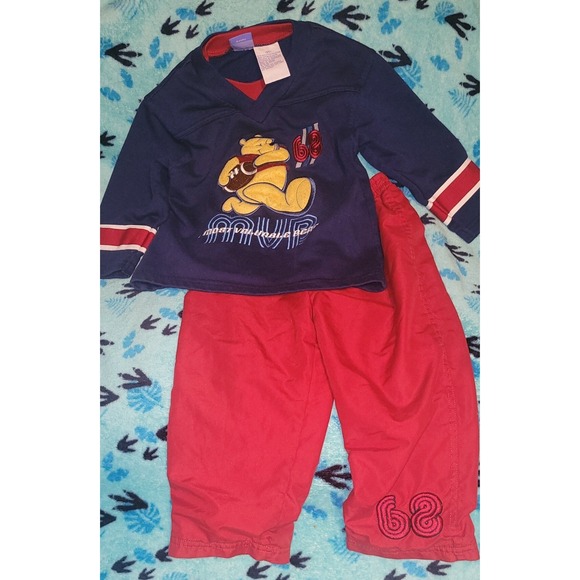 Vintage 90's Y2k Winnie the Pooh outfit 3t character set embroidery - Picture 1 of 4